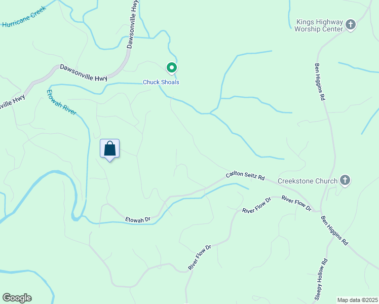 map of restaurants, bars, coffee shops, grocery stores, and more near 141 Etowah Cove Road in Dahlonega