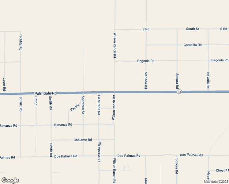 map of restaurants, bars, coffee shops, grocery stores, and more near Palmdale Road in Phelan