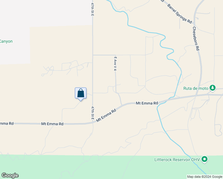 map of restaurants, bars, coffee shops, grocery stores, and more near 4959 Mount Emma Road in Palmdale