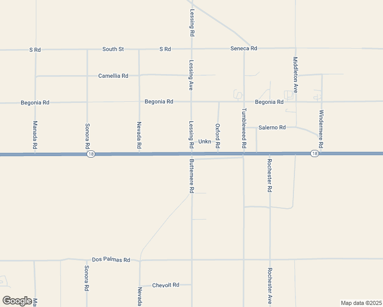 map of restaurants, bars, coffee shops, grocery stores, and more near Lessing Road in Phelan