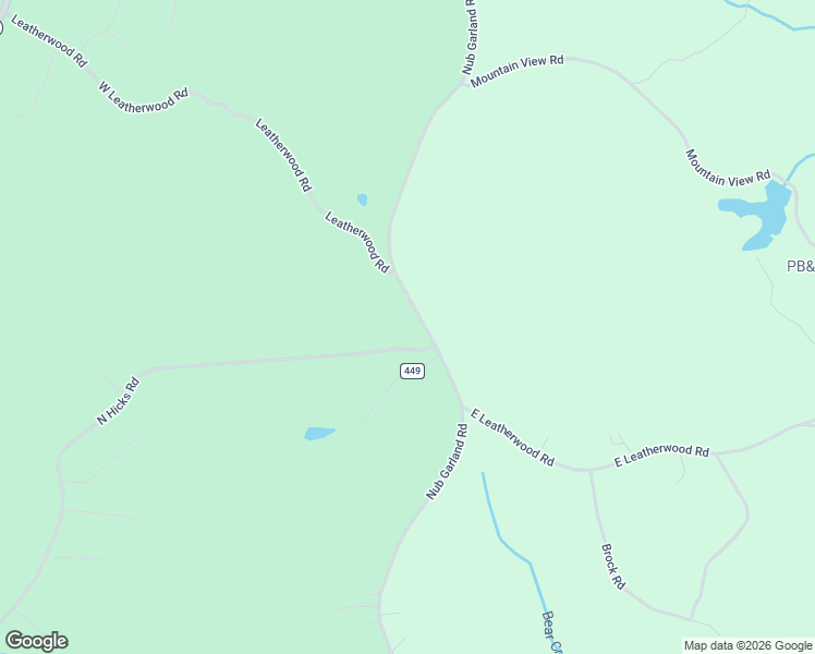 map of restaurants, bars, coffee shops, grocery stores, and more near 2640 Nub Garland Road in Toccoa