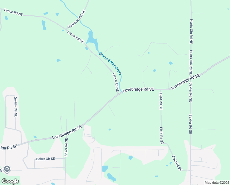 map of restaurants, bars, coffee shops, grocery stores, and more near 126 Lance Road Northeast in Calhoun