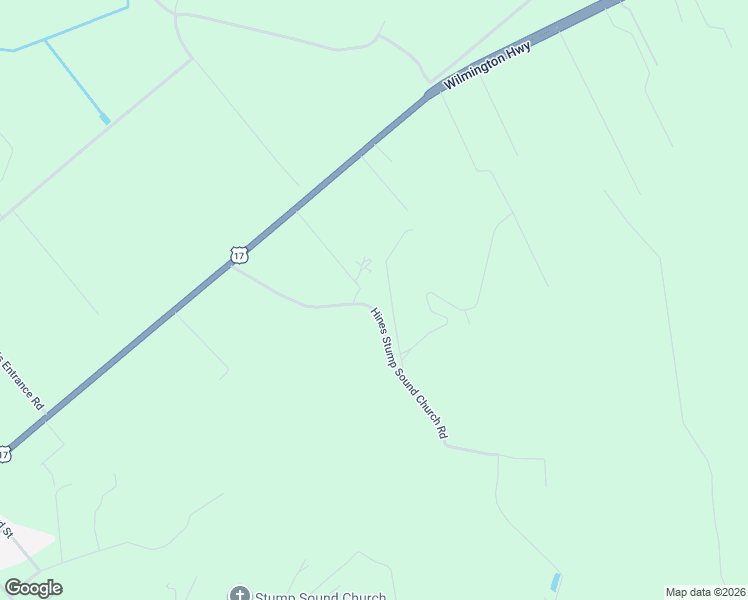 map of restaurants, bars, coffee shops, grocery stores, and more near 188 Hines Stump Sound Church Road in Holly Ridge