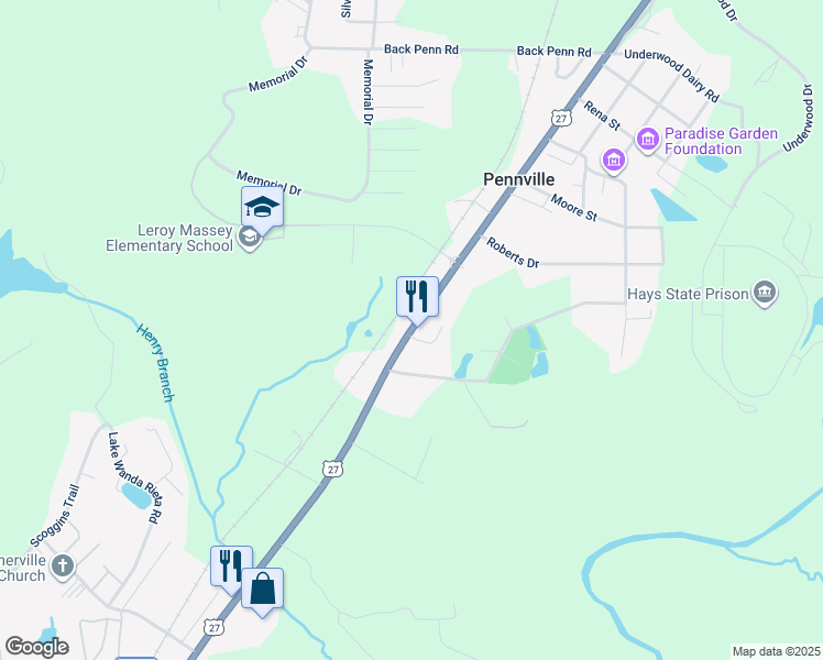 map of restaurants, bars, coffee shops, grocery stores, and more near 13234 North US Highway 27 in Summerville