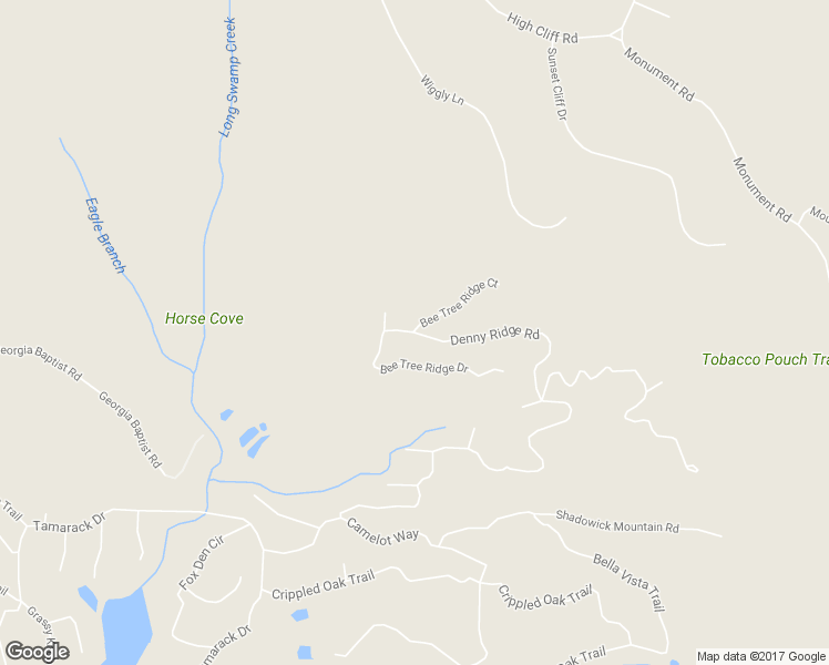 map of restaurants, bars, coffee shops, grocery stores, and more near 0 Denny Ridge Road in Jasper