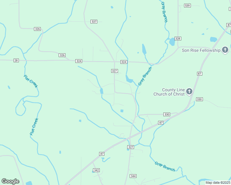 map of restaurants, bars, coffee shops, grocery stores, and more near 2671 County Road 327 in Moulton