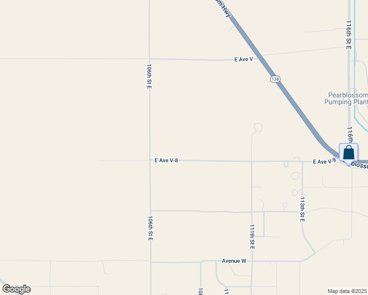 map of restaurants, bars, coffee shops, grocery stores, and more near in Pearblossom