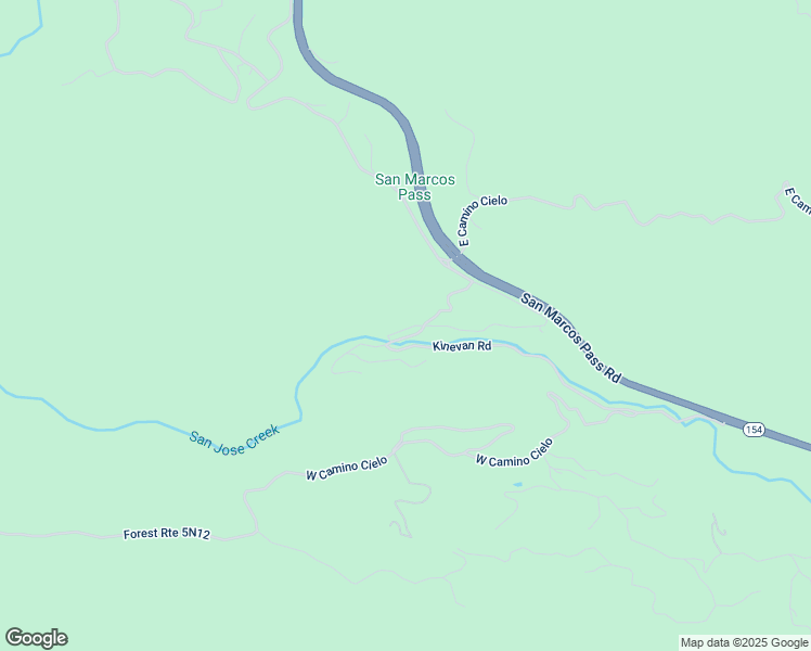 map of restaurants, bars, coffee shops, grocery stores, and more near 9 Kinevan Road in Santa Barbara