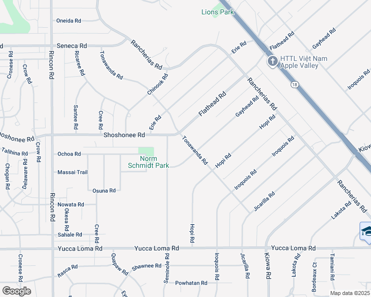 map of restaurants, bars, coffee shops, grocery stores, and more near 20635 Tonawanda Road in Apple Valley