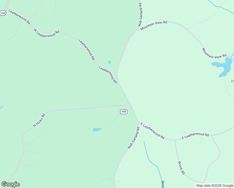 map of restaurants, bars, coffee shops, grocery stores, and more near 2640 Nub Garland Road in Toccoa