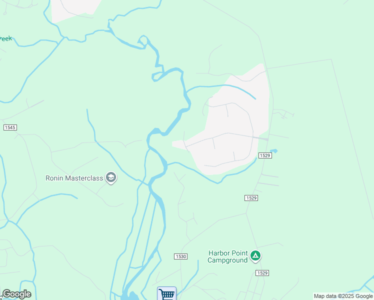 map of restaurants, bars, coffee shops, grocery stores, and more near 203 Creek View Circle in Sneads Ferry
