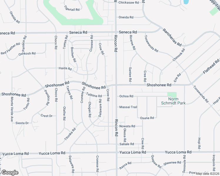map of restaurants, bars, coffee shops, grocery stores, and more near 14093 Crow Road in Apple Valley