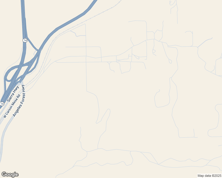 map of restaurants, bars, coffee shops, grocery stores, and more near 2 East Carson Mesa Road in Palmdale