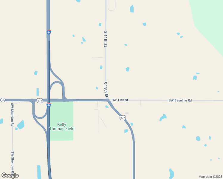 map of restaurants, bars, coffee shops, grocery stores, and more near 10202 Southwest 11th Street in Lawton