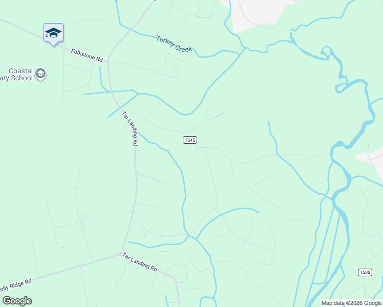 map of restaurants, bars, coffee shops, grocery stores, and more near 126 Gus Horne Road in Holly Ridge