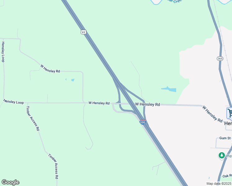 map of restaurants, bars, coffee shops, grocery stores, and more near 5524 West Hensley Road in Hensley