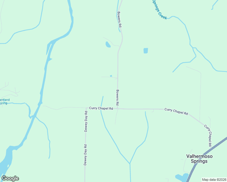 map of restaurants, bars, coffee shops, grocery stores, and more near 86 Bowers Road in Valhermoso Springs