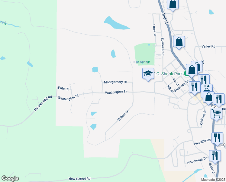 map of restaurants, bars, coffee shops, grocery stores, and more near 1614-1618 Washington St in Belmont