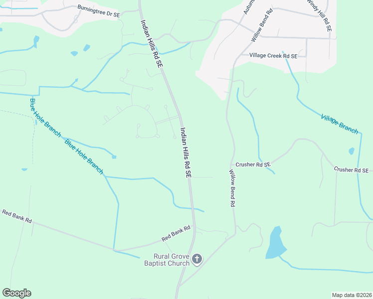 map of restaurants, bars, coffee shops, grocery stores, and more near 4824 Indian Hills Road Southeast in Decatur