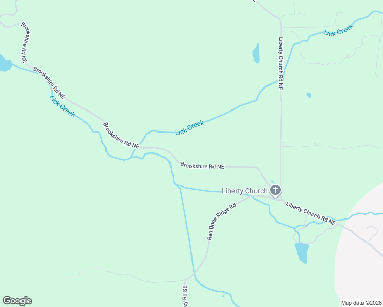 map of restaurants, bars, coffee shops, grocery stores, and more near 521 Brookshire Road Northeast in Ranger