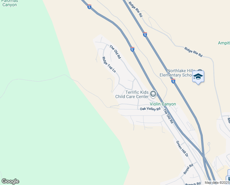 map of restaurants, bars, coffee shops, grocery stores, and more near 32610 Ridge Top Lane in Castaic