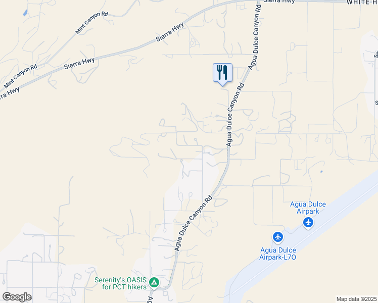 map of restaurants, bars, coffee shops, grocery stores, and more near 34155 Castlehaven Road in Santa Clarita