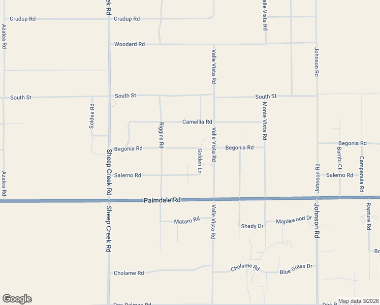 map of restaurants, bars, coffee shops, grocery stores, and more near 4427 Begonia Road in Phelan