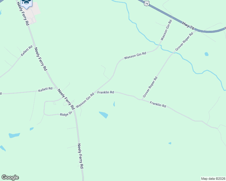 map of restaurants, bars, coffee shops, grocery stores, and more near 744 Wasson Gin Road in Laurens