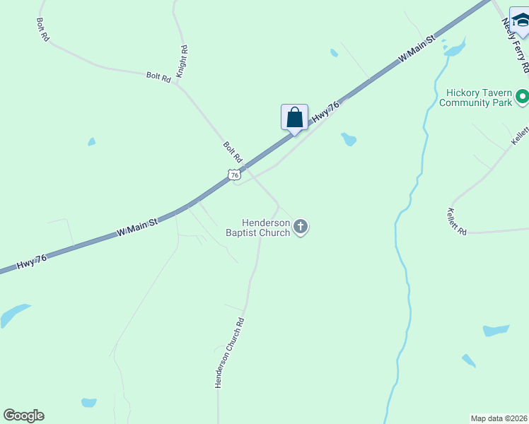 map of restaurants, bars, coffee shops, grocery stores, and more near 206 Henderson Church Road in Ware Shoals