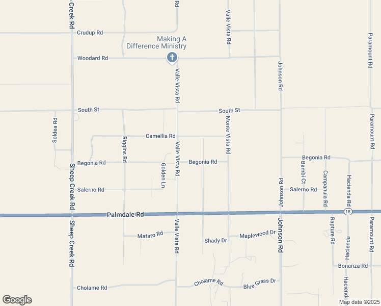 map of restaurants, bars, coffee shops, grocery stores, and more near 14335 Valle Vista Road in Phelan