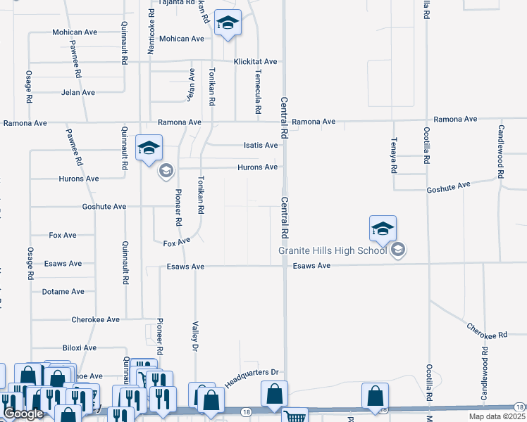 map of restaurants, bars, coffee shops, grocery stores, and more near 14220 Fresian Avenue in Apple Valley