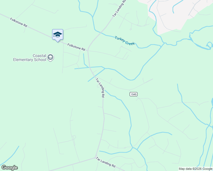 map of restaurants, bars, coffee shops, grocery stores, and more near 1124 South Parker Road in Holly Ridge