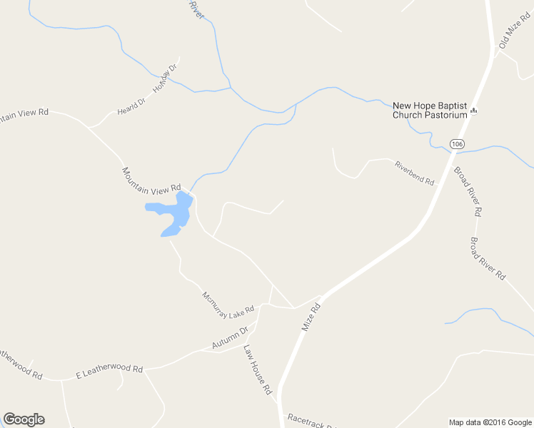 map of restaurants, bars, coffee shops, grocery stores, and more near 129 McMurray Road in Toccoa