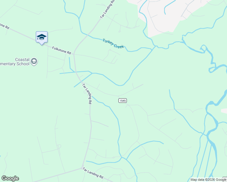 map of restaurants, bars, coffee shops, grocery stores, and more near 1157 South Parker Road in Holly Ridge