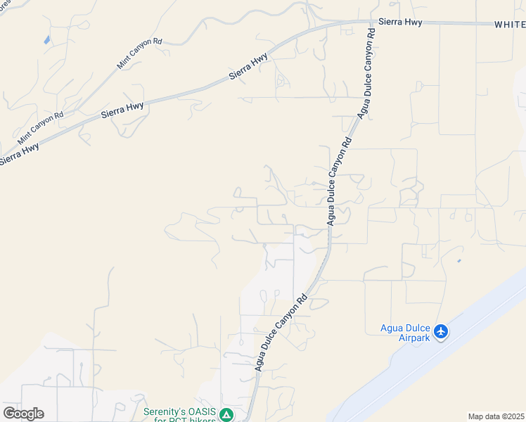 map of restaurants, bars, coffee shops, grocery stores, and more near 10821 Los Jordans Road in Agua Dulce