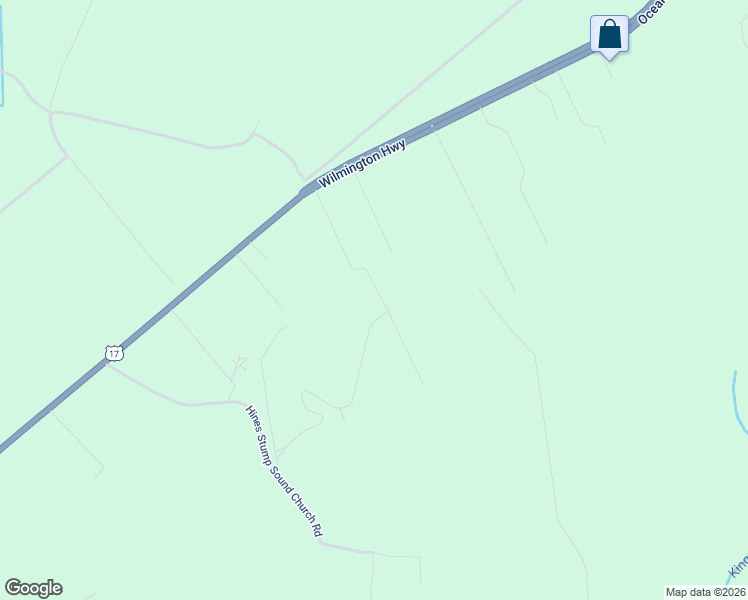 map of restaurants, bars, coffee shops, grocery stores, and more near 170 Graham Lane in Holly Ridge