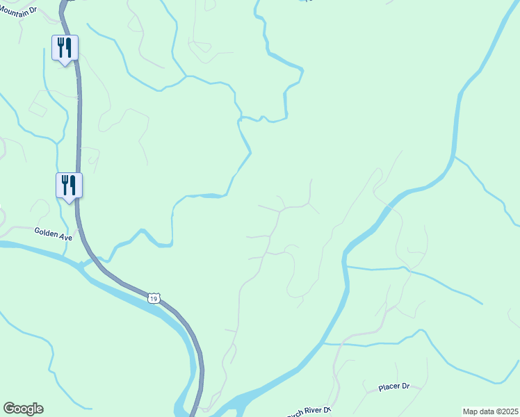 map of restaurants, bars, coffee shops, grocery stores, and more near 1042 Bruin Court in Dahlonega