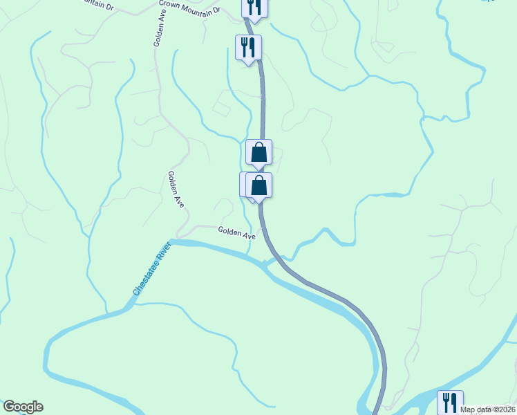 map of restaurants, bars, coffee shops, grocery stores, and more near 1810 South Chestatee in Dahlonega