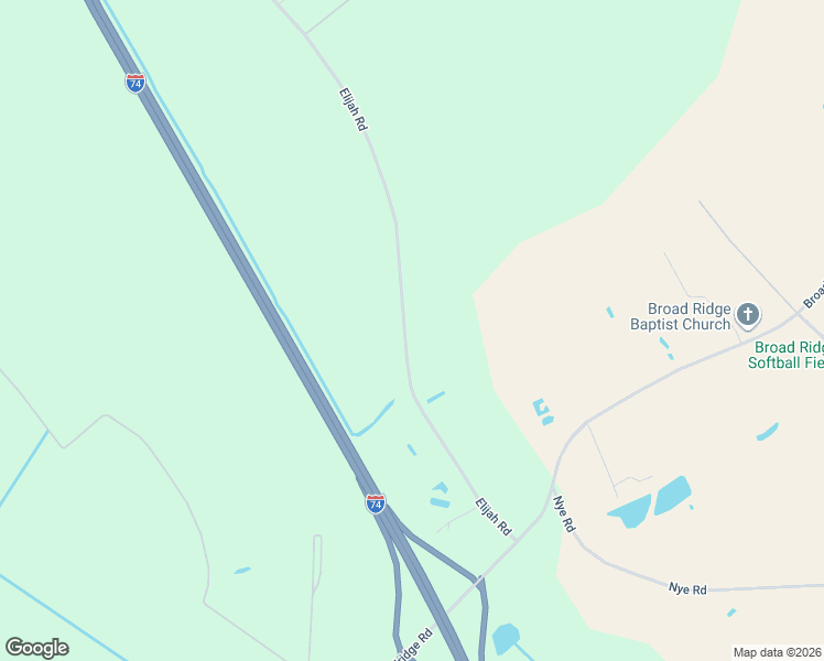 map of restaurants, bars, coffee shops, grocery stores, and more near 538 Elijah Road in Orrum