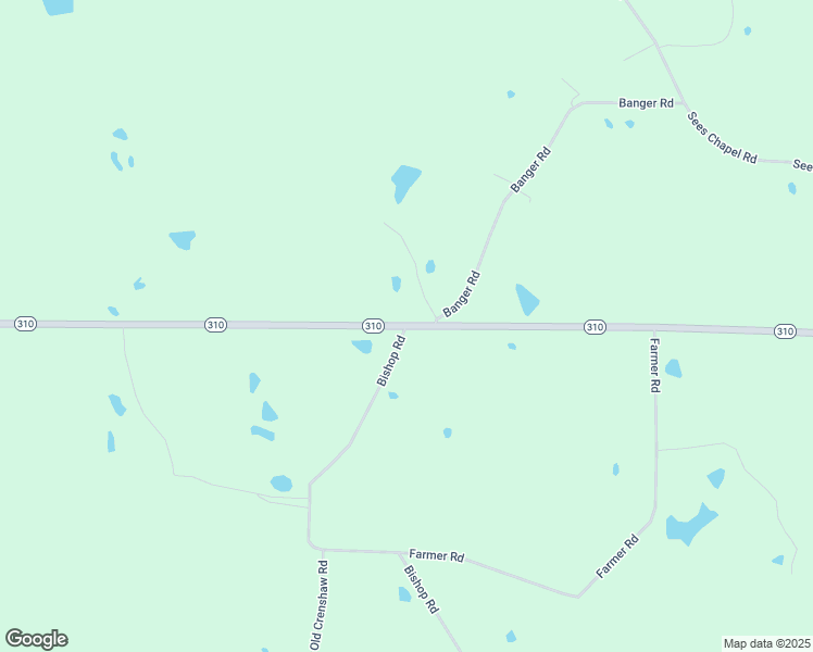 map of restaurants, bars, coffee shops, grocery stores, and more near Highway 310 in Crenshaw