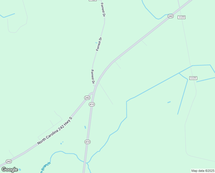 map of restaurants, bars, coffee shops, grocery stores, and more near 16183 North Carolina 242 Highway South in Bladenboro