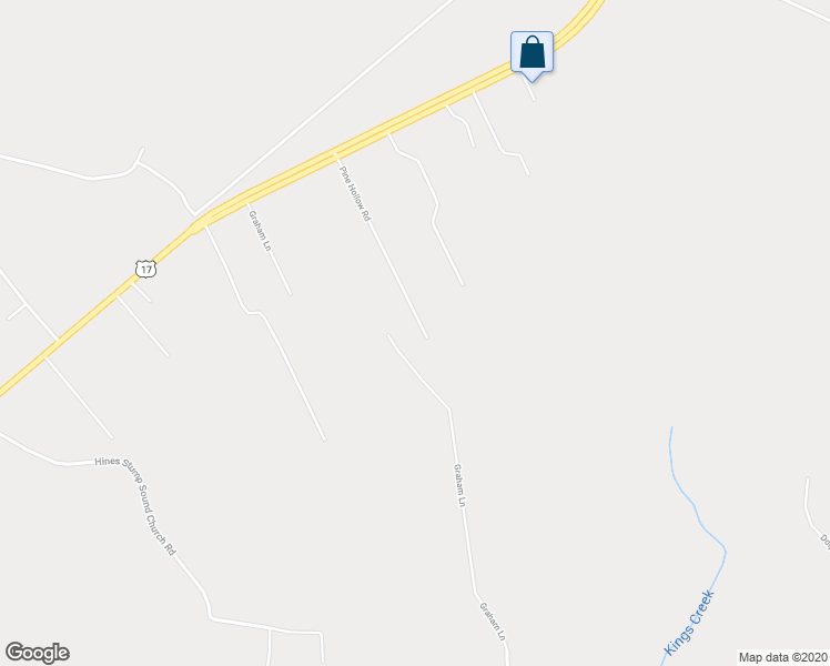 map of restaurants, bars, coffee shops, grocery stores, and more near 198 Pine Hollow Road in Holly Ridge
