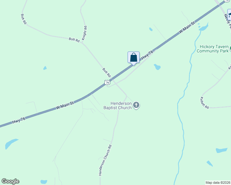 map of restaurants, bars, coffee shops, grocery stores, and more near 206 Henderson Church Road in Ware Shoals
