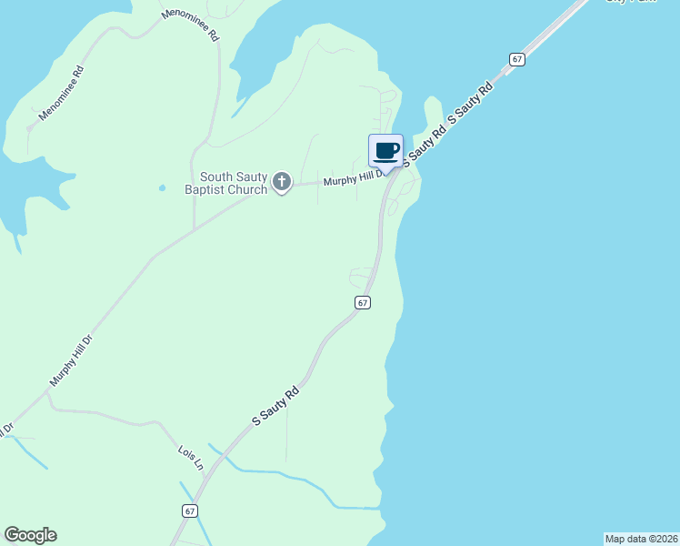 map of restaurants, bars, coffee shops, grocery stores, and more near 116 South Sauty Road in Langston