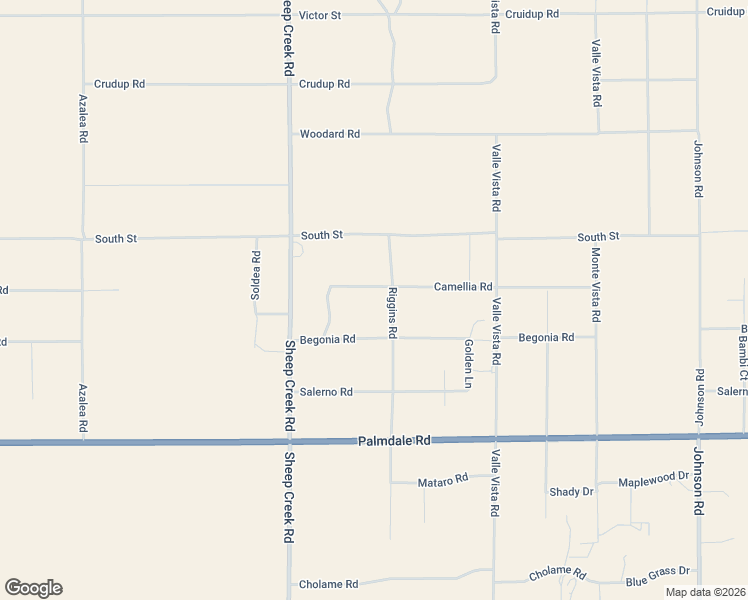 map of restaurants, bars, coffee shops, grocery stores, and more near 4320 Camellia Road in Phelan