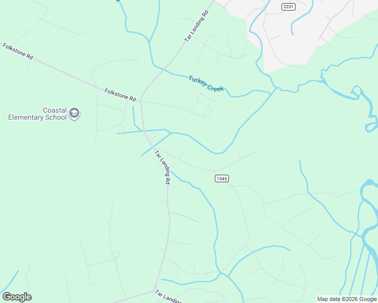 map of restaurants, bars, coffee shops, grocery stores, and more near 1127 South Parker Road in Holly Ridge