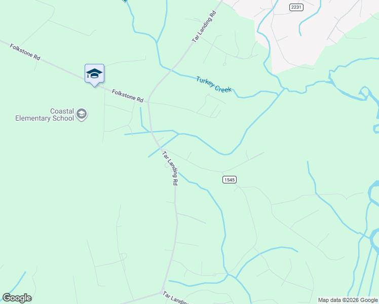 map of restaurants, bars, coffee shops, grocery stores, and more near 1127 South Parker Road in Holly Ridge