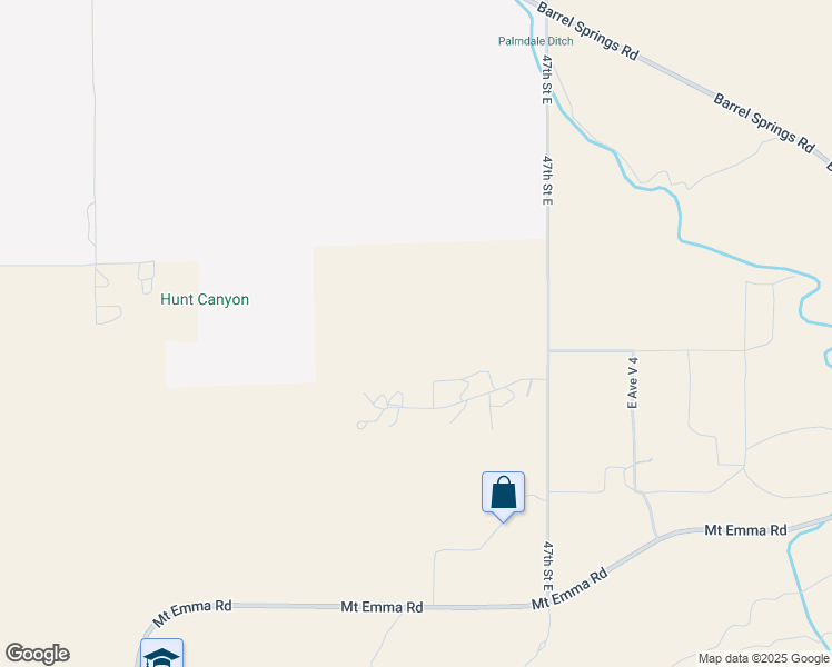 map of restaurants, bars, coffee shops, grocery stores, and more near East Avenue V in Palmdale