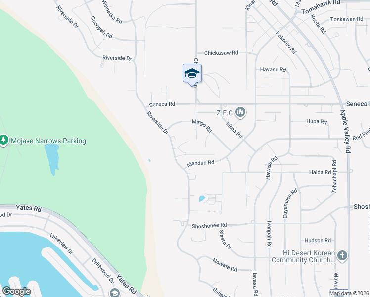 map of restaurants, bars, coffee shops, grocery stores, and more near 14315 Riverside Dell in Apple Valley