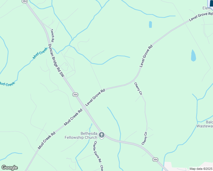 map of restaurants, bars, coffee shops, grocery stores, and more near 3971 Level Grove Road in Cornelia